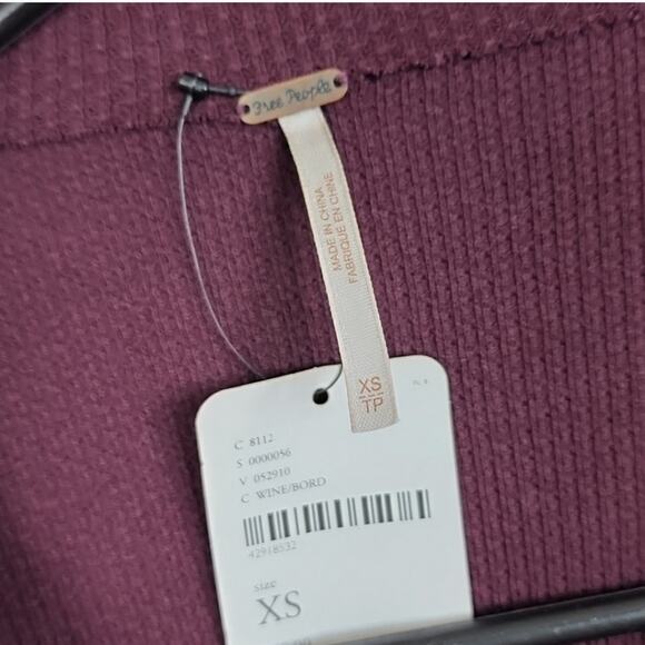 NWT Free People Sweet Thang XS Metal Cuff Thermal - Picture 5 of 5